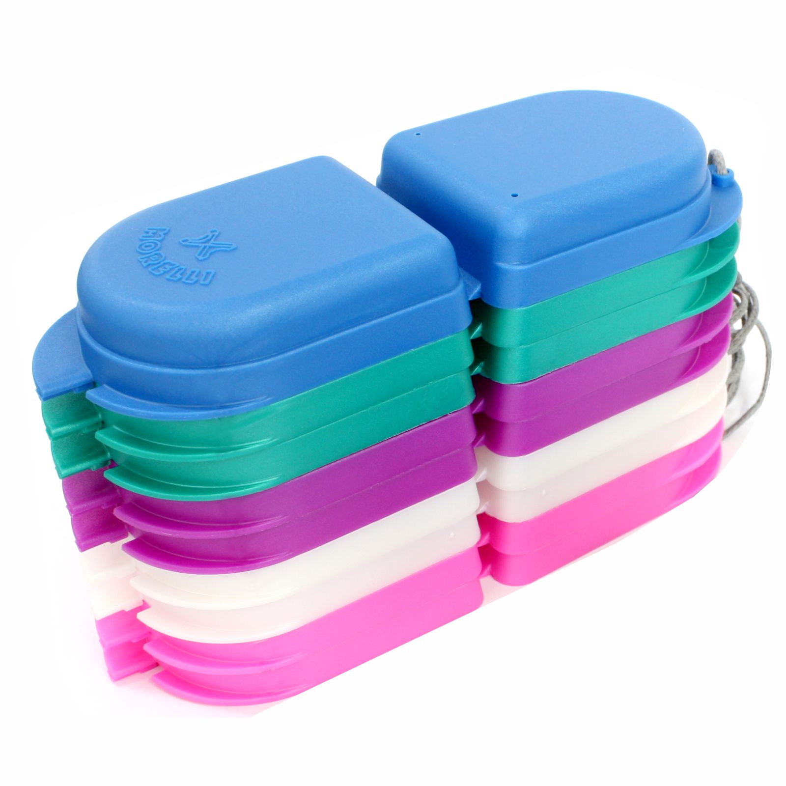 RETAINER BOX WITH ARTICULATED COVER ASSORTED COLORS E PAK/10UN MORELLI ...